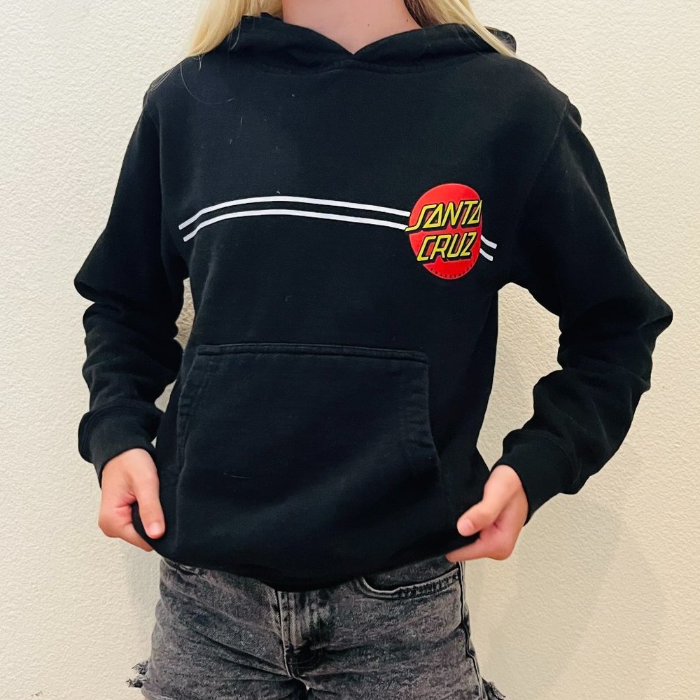 Santa Cruz Black Pullover Hoodie, Girls